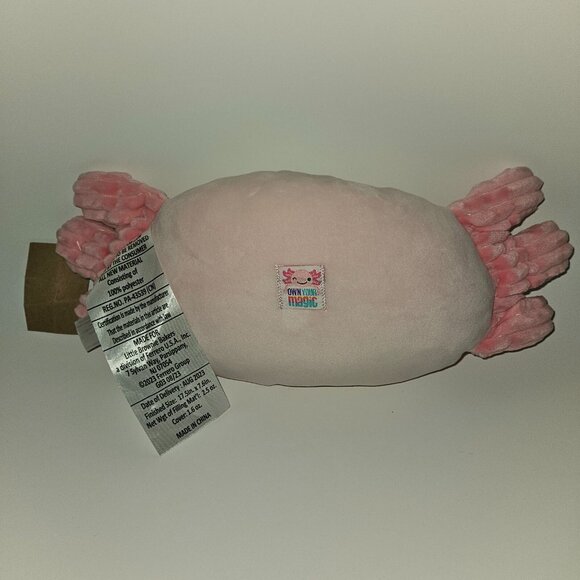 Pink Winking Axolotl Plush Pillow Toy Decor Own Your Magic Little Brownie OYM - Picture 4 of 10
